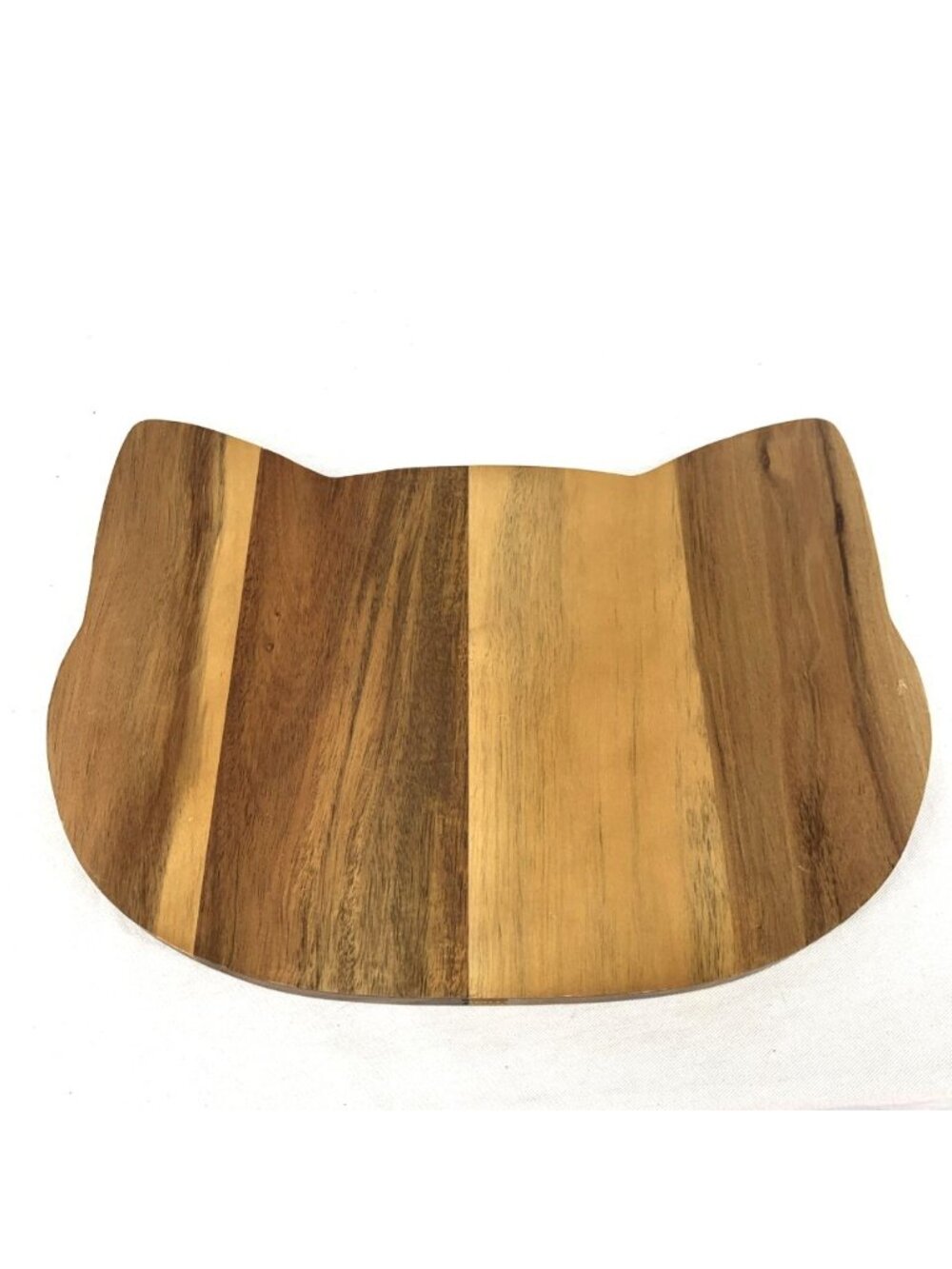 Cat Cutting Board Wooden Butcher Block Kitty Head 12.5" Wide